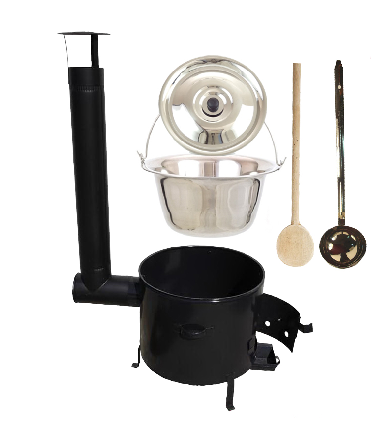 Kotlíkový set 10 l Inox + Smalt kotlina